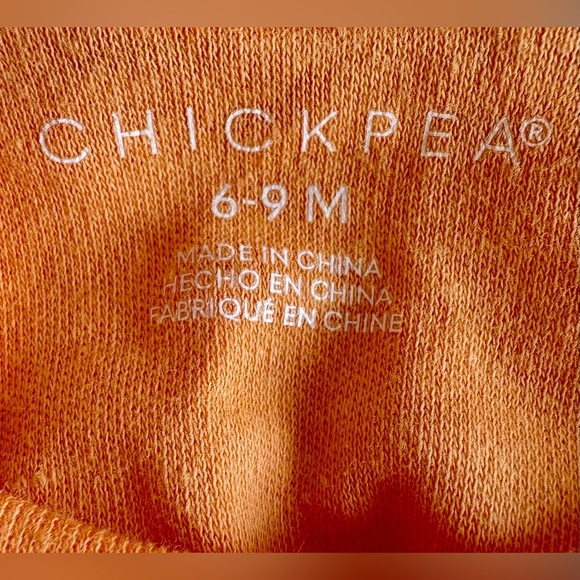 NEW w/o Tags Chickpea Spooky Cute Halloween Pumpkins Embroidered Onsie 6-9M - Picture 5 of 5